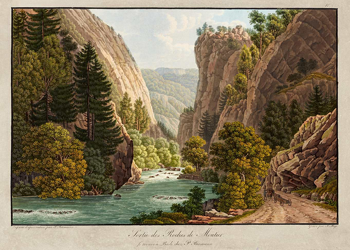 Mountain Gorge River Landscape