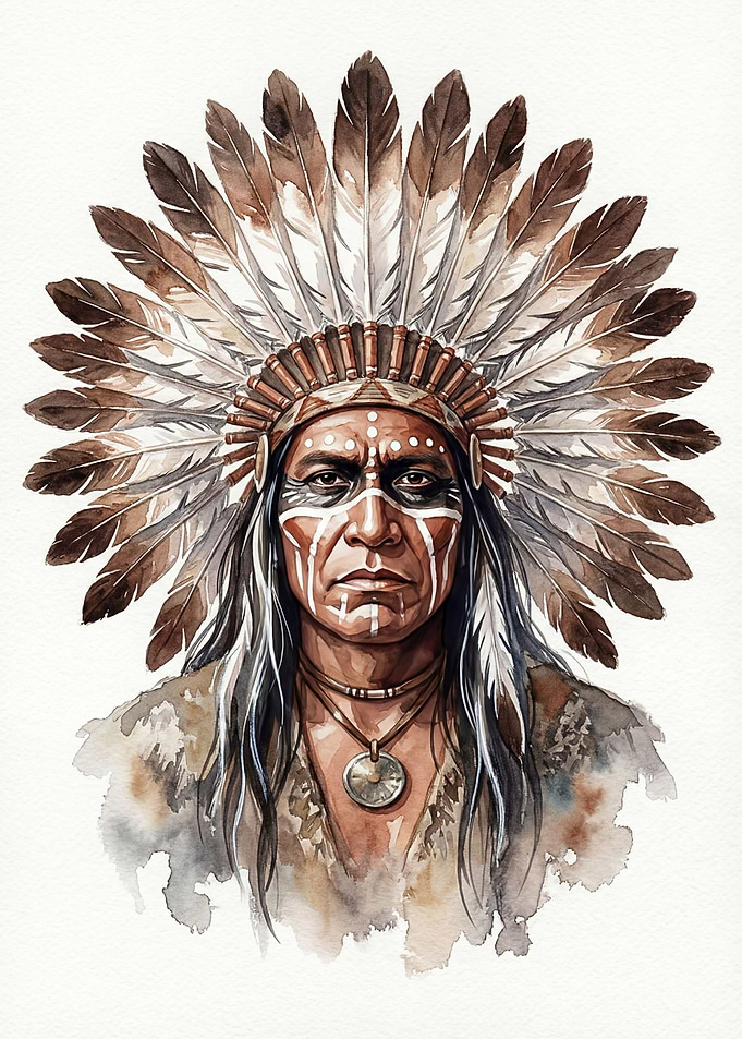 Native American Chief Portrait