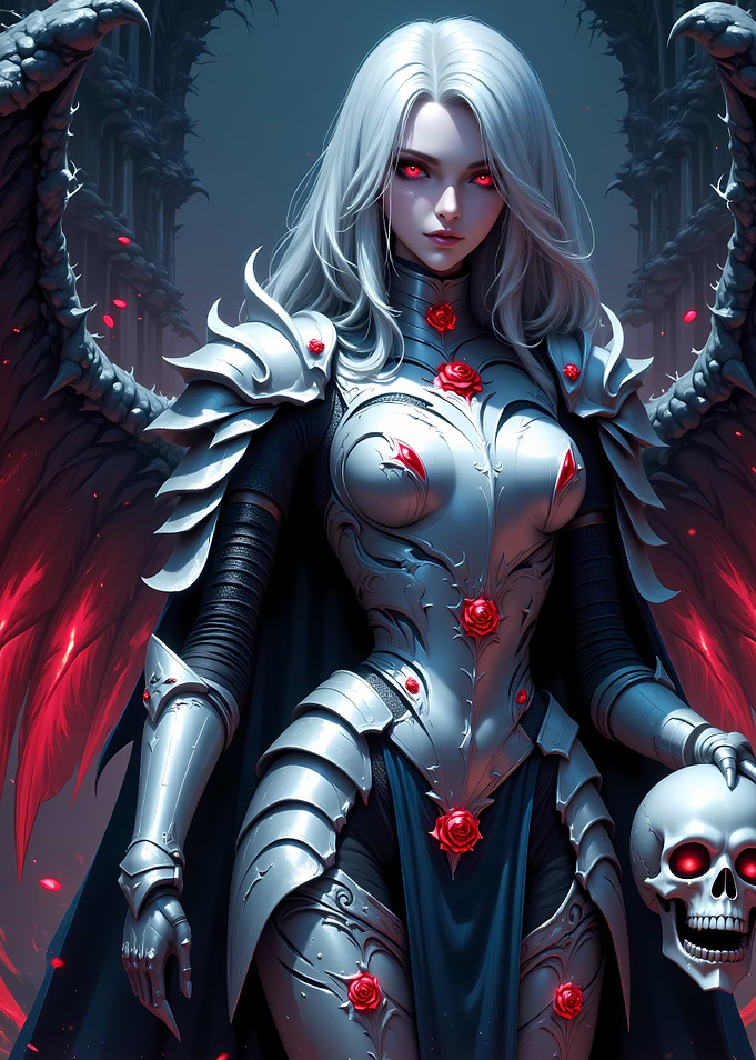 Gothic Warrior with Skull