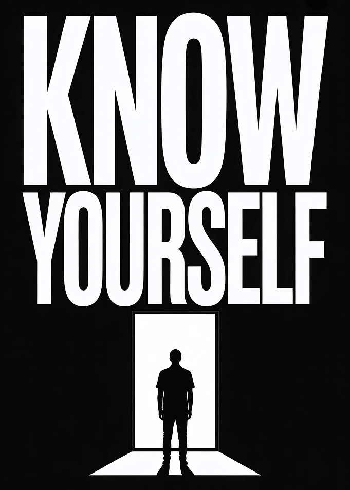Know Yourself Doorway Silhouette