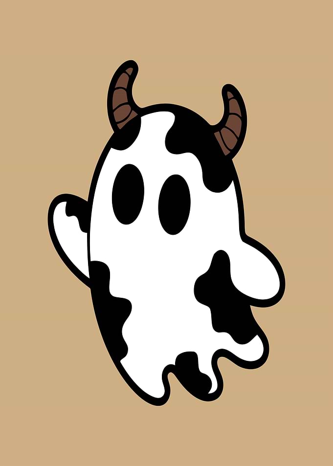 Cow Ghost with Horns