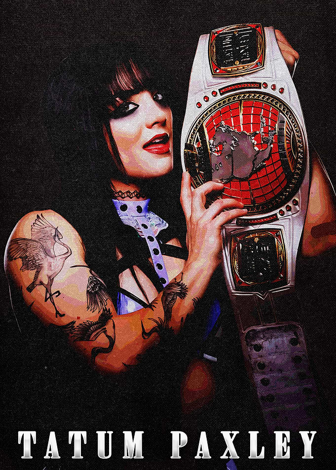 Tatum Paxley with Championship Belt