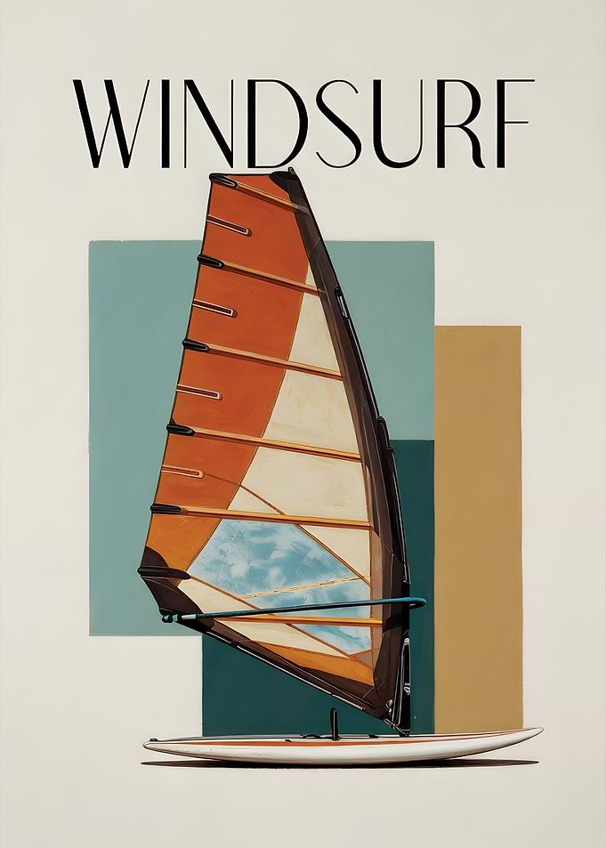 Windsurfing Sail and Board