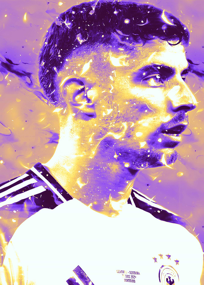 Kai Havertz Soccer Player Portrait