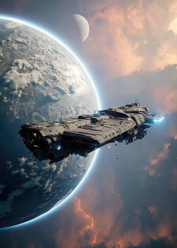 Spaceship near a Planet