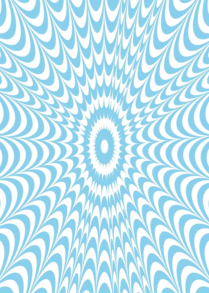 Abstract Blue and White Radial Pattern