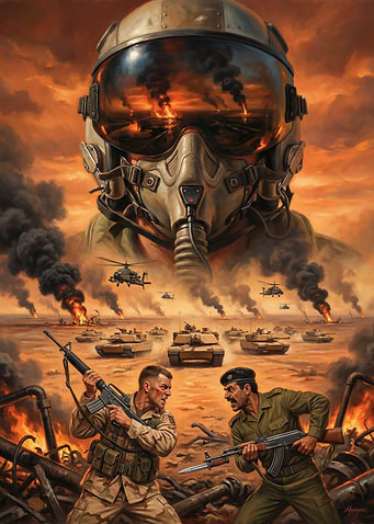 Desert Warfare Scene