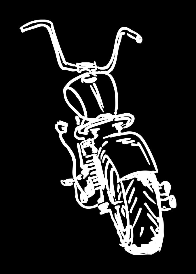 Sketch of a Motorcycle
