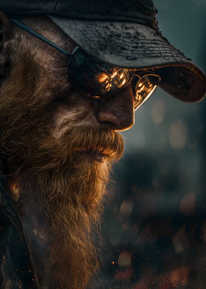 Man with Beard and Sunglasses