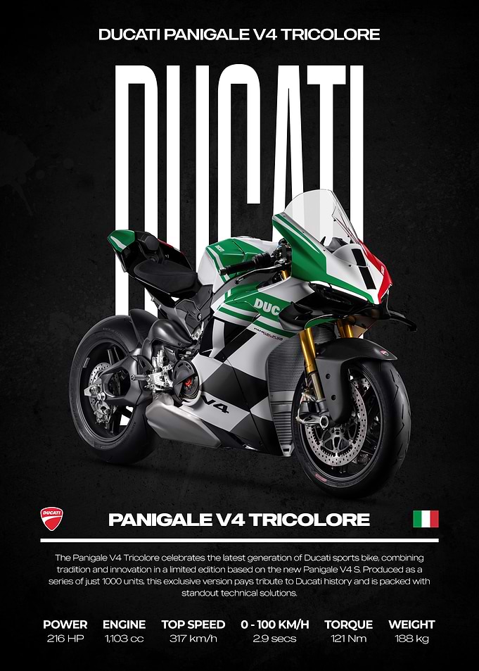 Ducati Panigale V4 Tricolore Motorcycle