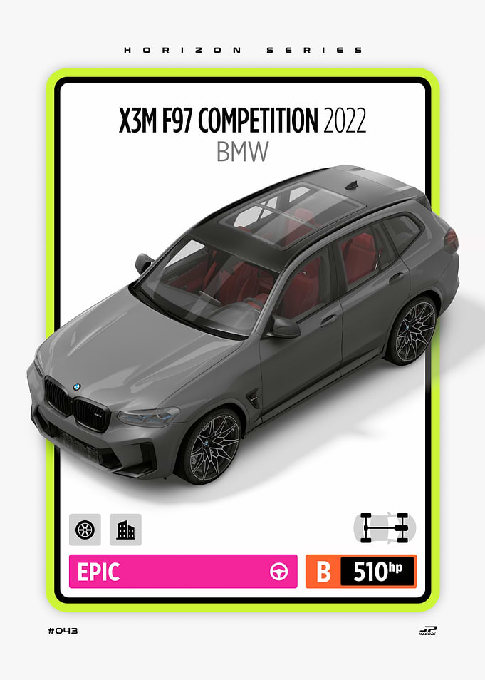 BMW X3M F97 Competition 2022 Card