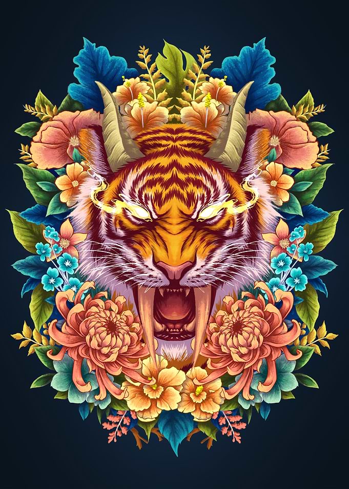 Primal Revenge of Fierce Tiger in Jungle