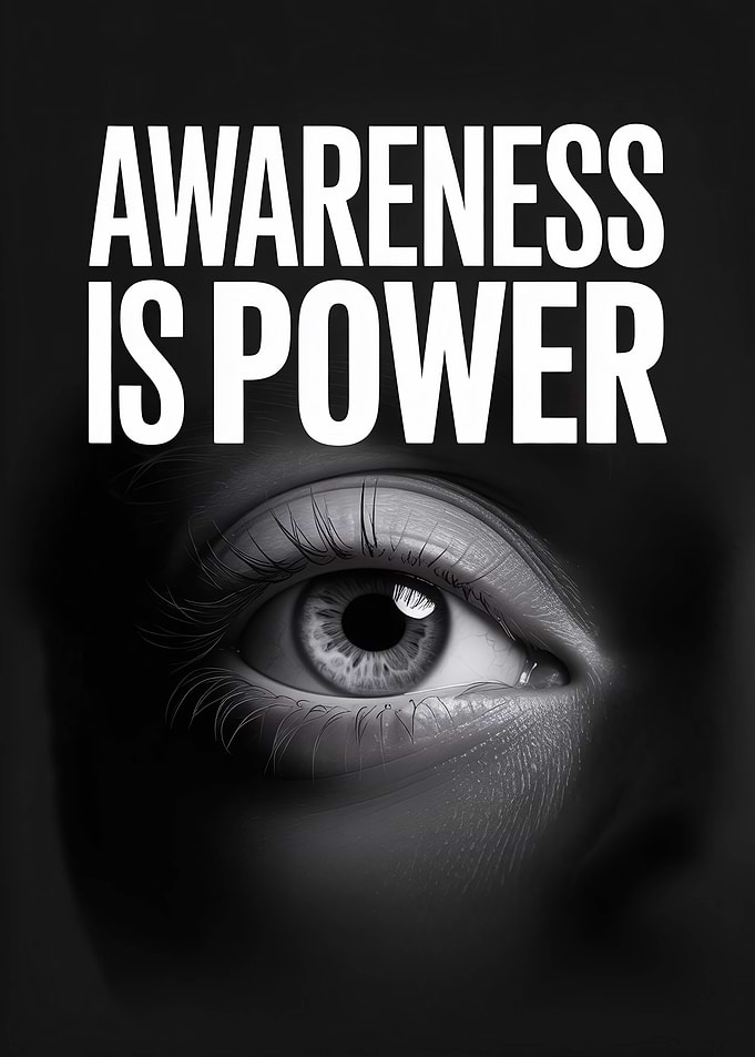 Awareness is Power Human Eye
