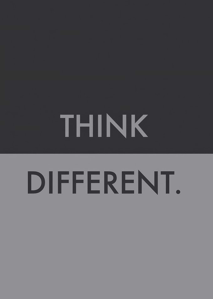 Think Different Text Art