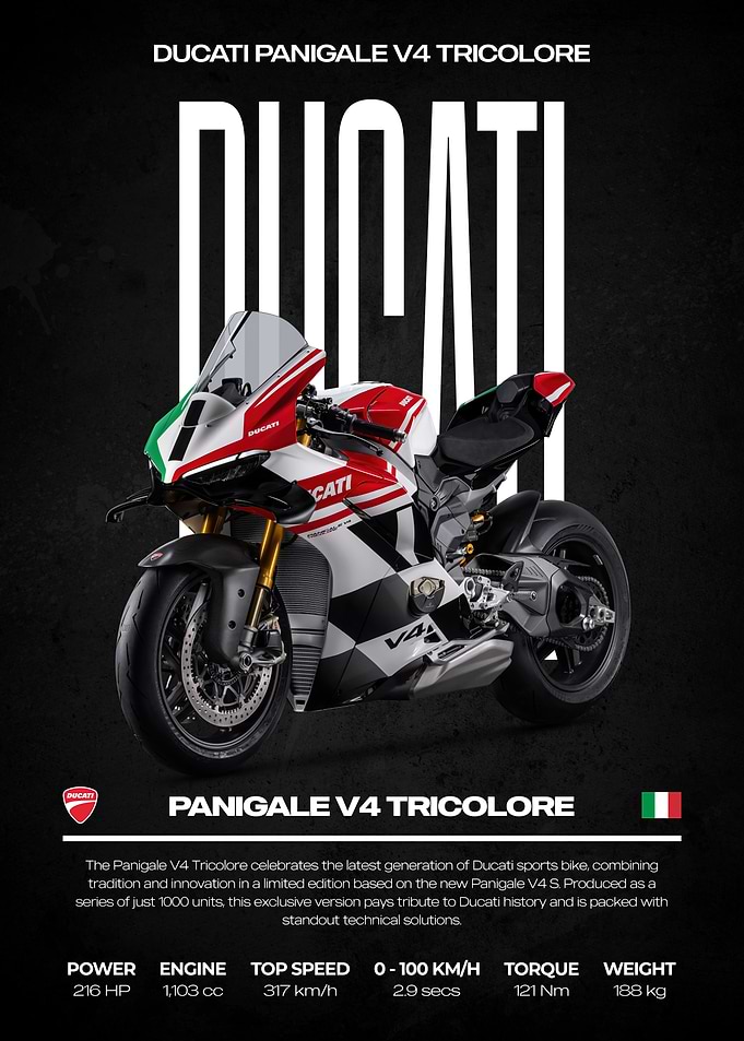Ducati Panigale V4 Tricolore Motorcycle