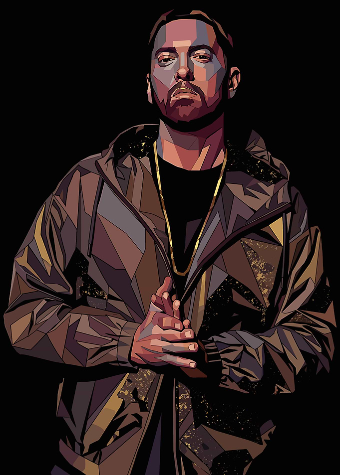 Eminem Geometric Portrait