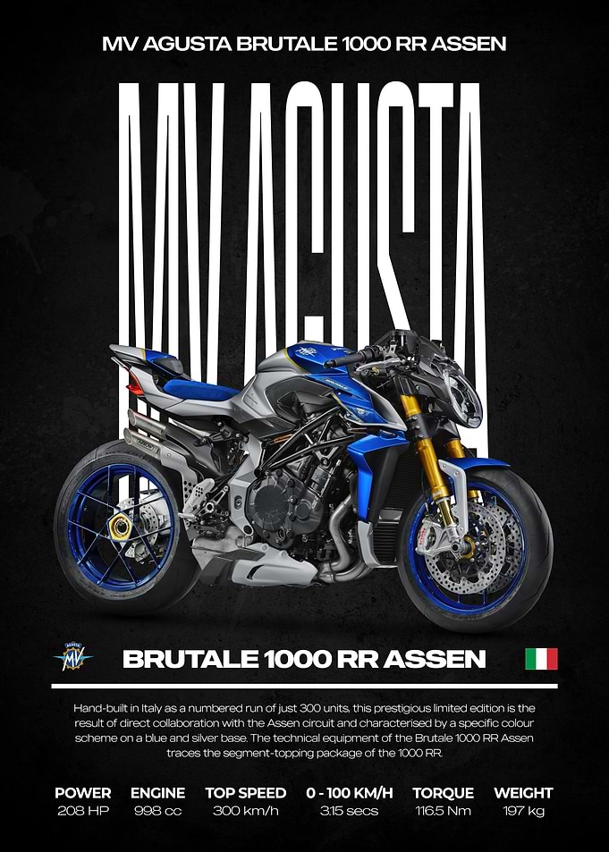MV Agusta Brutale 1000 RR Assen Motorcycle