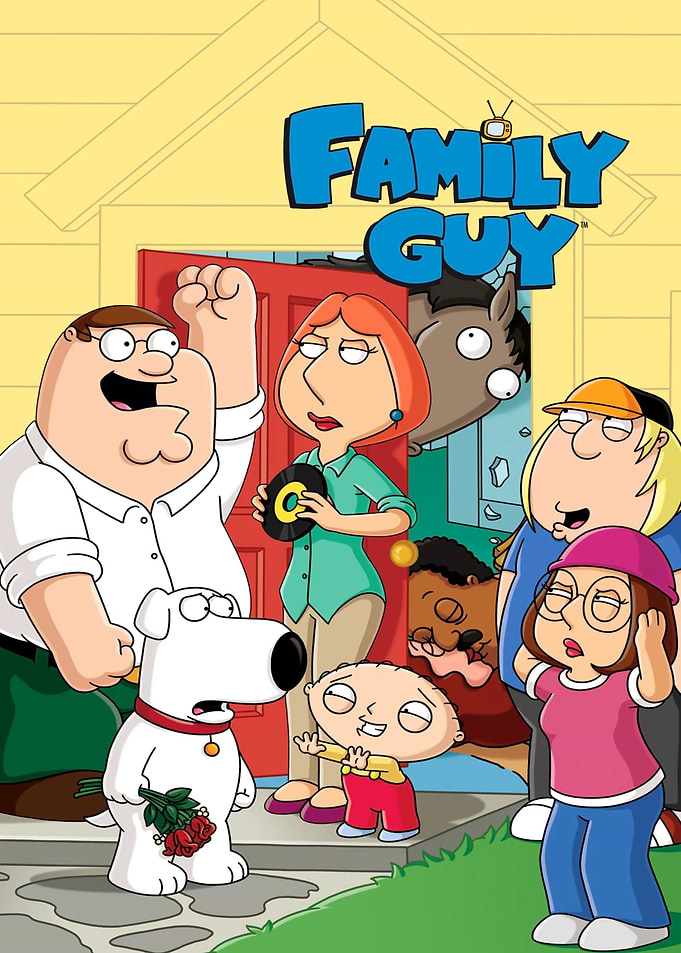 Family Guy Characters Outside House