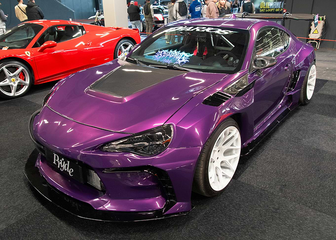 Custom Purple Sports Car