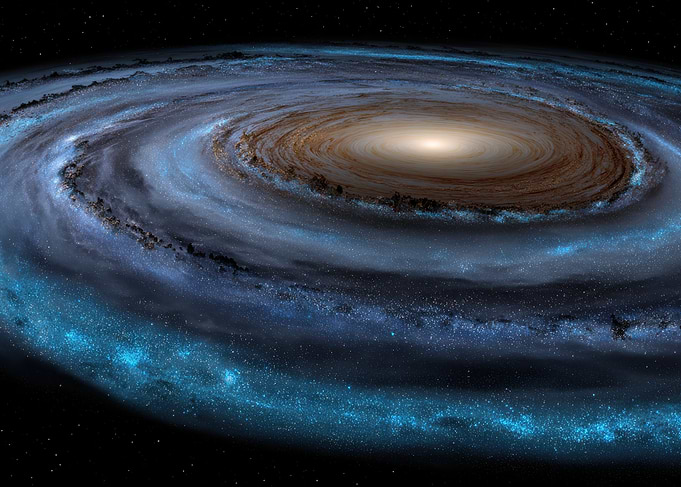Spiral Galaxy in Deep Space
