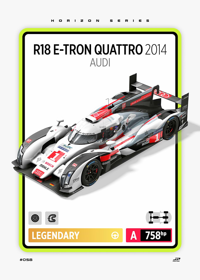 Audi R18 E-Tron Quattro 2014 Card