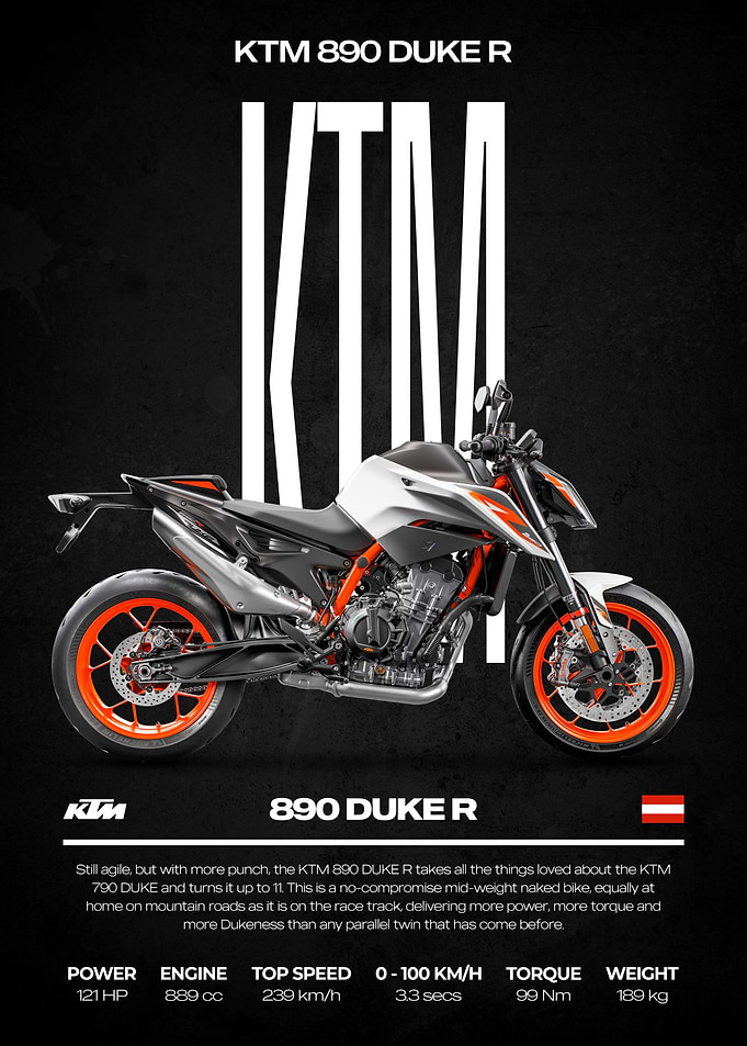 KTM 890 Duke R Motorcycle