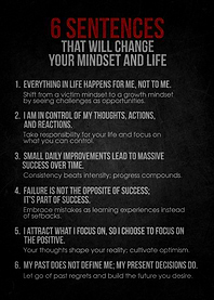 6 Sentences to Change Your Mindset