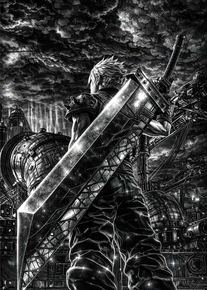 Cloud Strife with Buster Sword