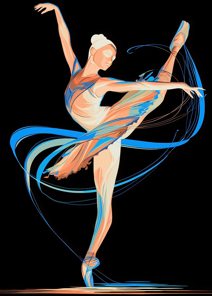 Ballet Dancer in Motion