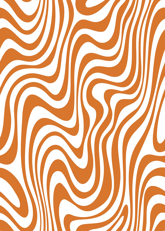 Orange and White Swirl Pattern