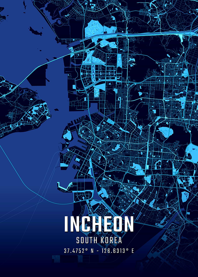 Incheon Midnight City Map