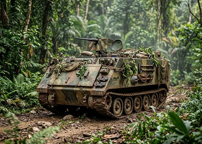 Armored Vehicle in Jungle