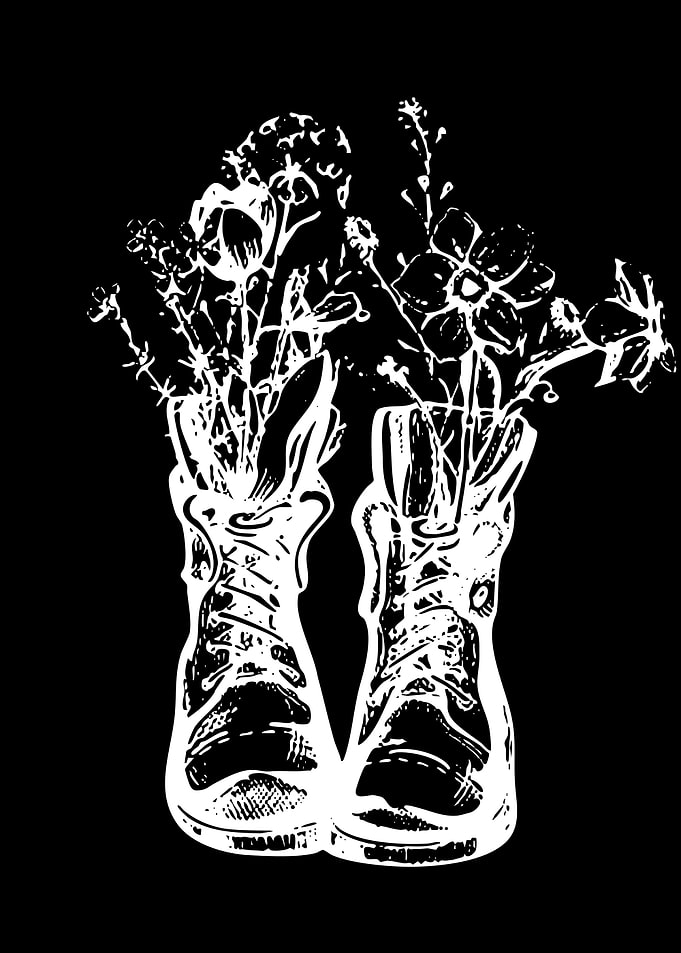 Flowers in Boots