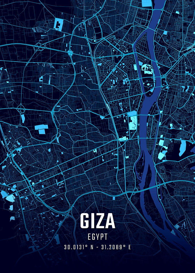 Giza Midnight City Map