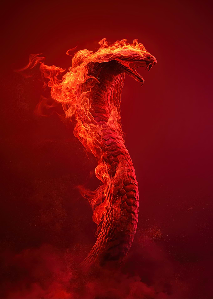 Fiery Cobra Serpent