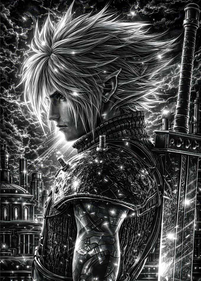 Cloud Strife with Buster Sword