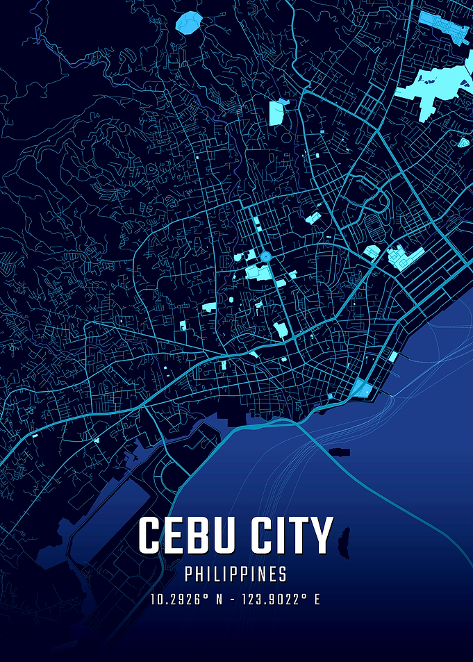 Cebu City Midnight Map