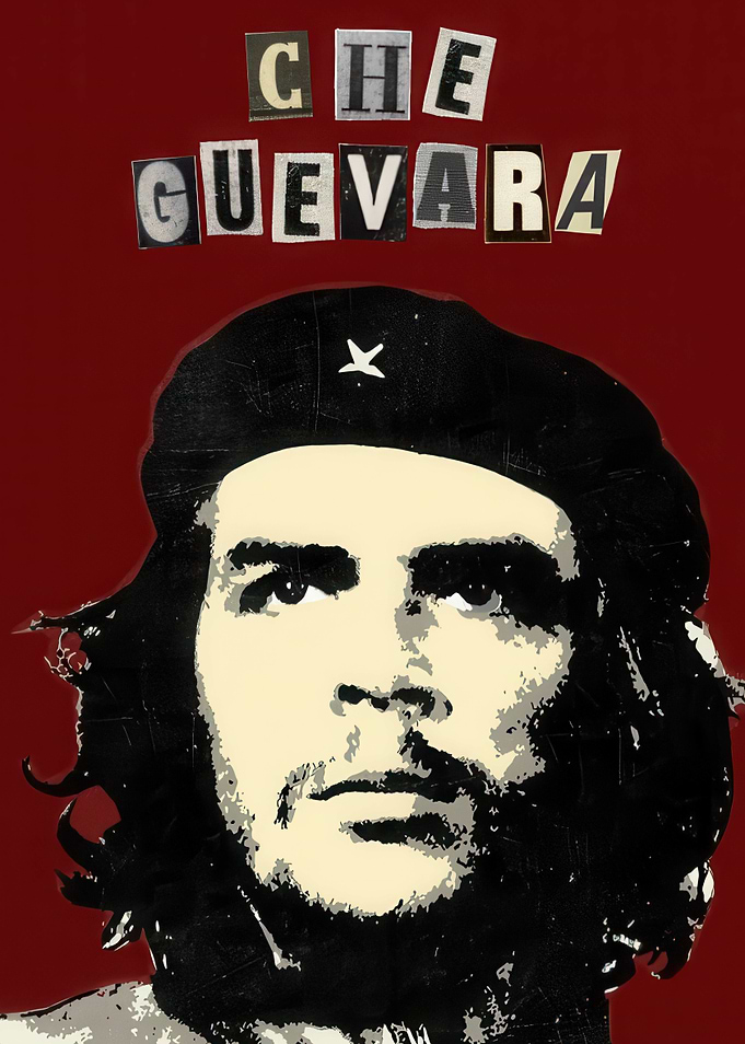 Che Guevara Portrait with Text