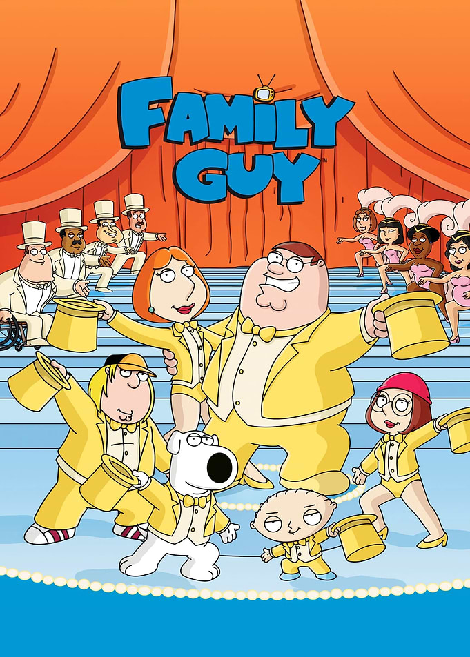 Family Guy characters in yellow suits
