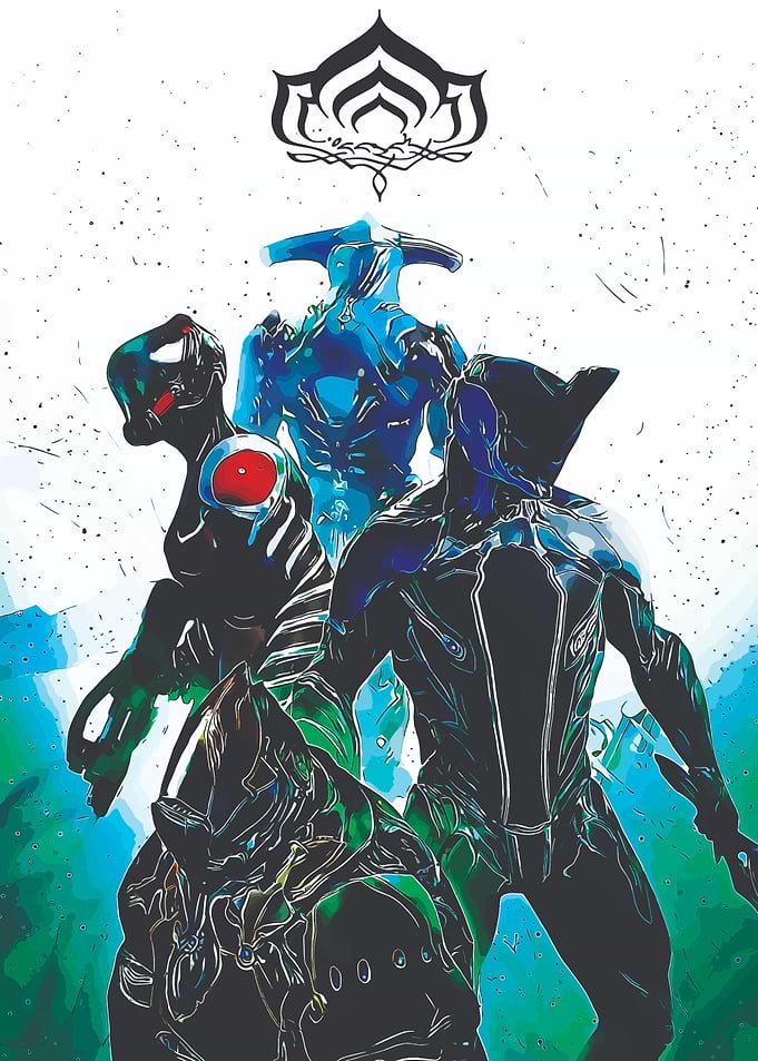 Warframe Characters in Dynamic Poses