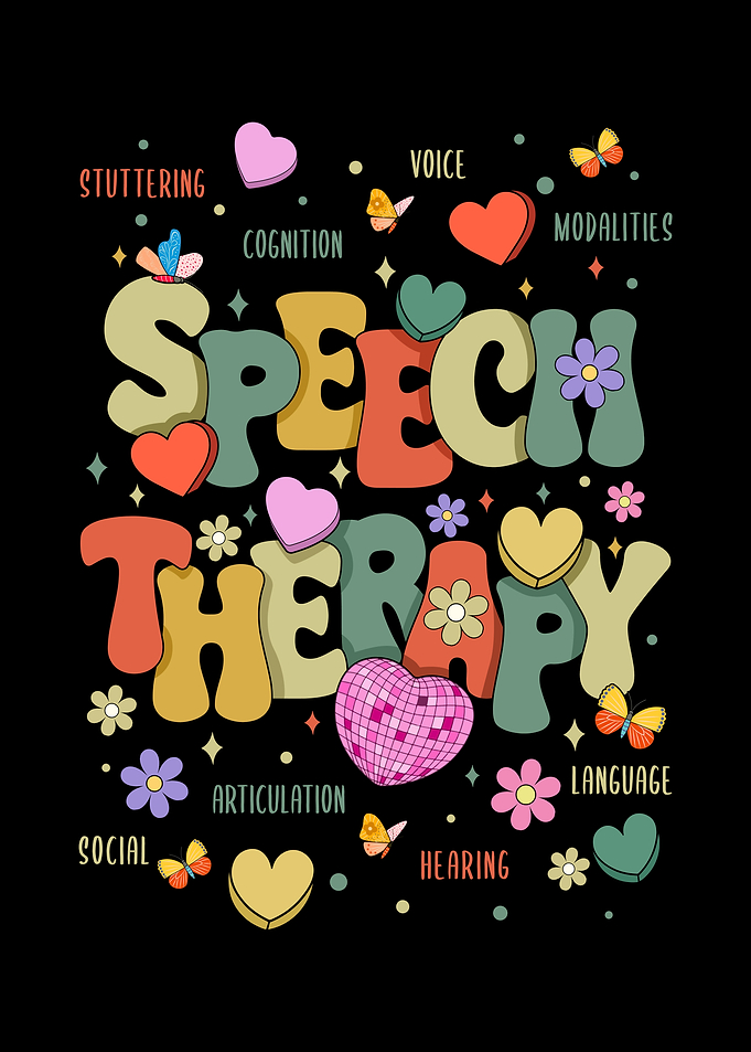 Retro Speech Therapy Text Art
