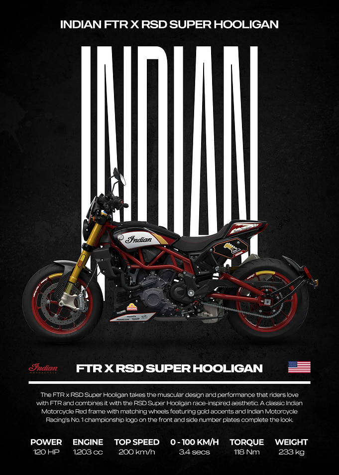 Indian FTR x RSD Super Hooligan Motorcycle