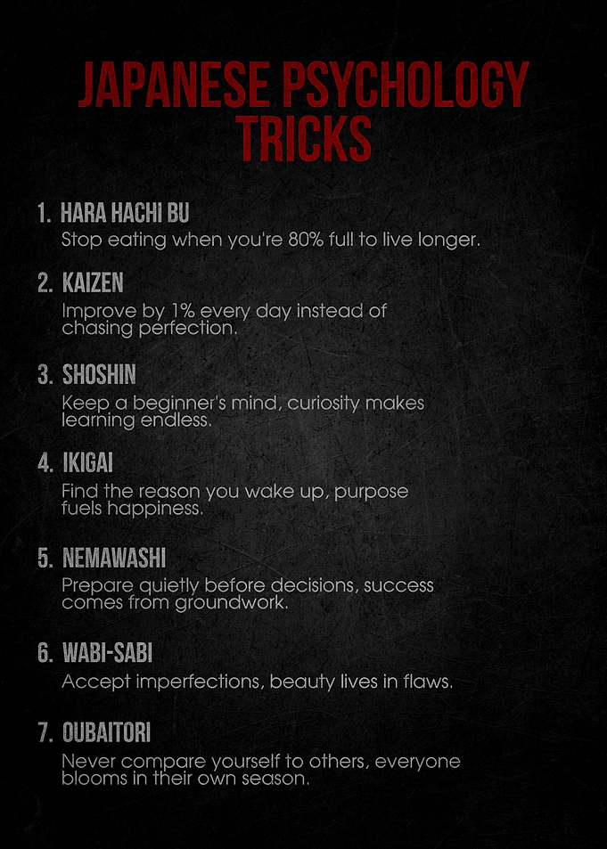 Japanese Psychology Tricks List