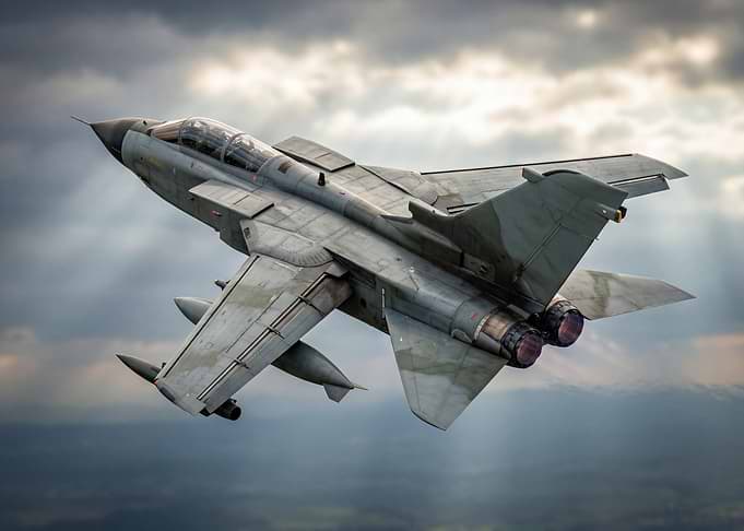 Military Jet in Flight