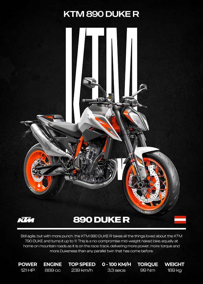 KTM 890 Duke R Motorcycle