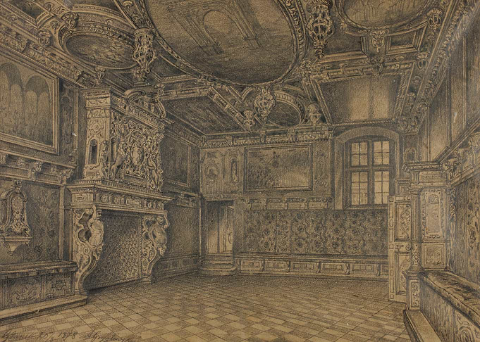 Ornate Interior of a Grand Hall