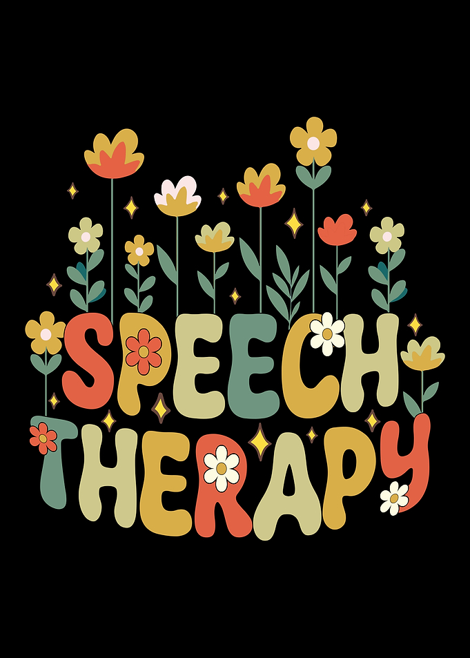 Retro Speech Therapy Floral Design