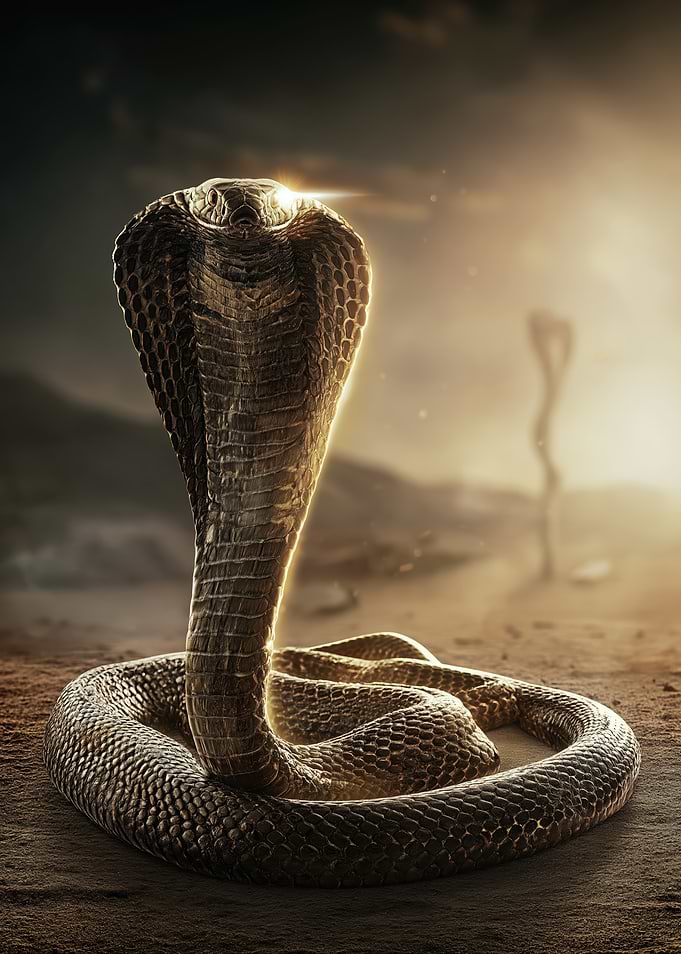 Majestic Cobra in Desert Haze