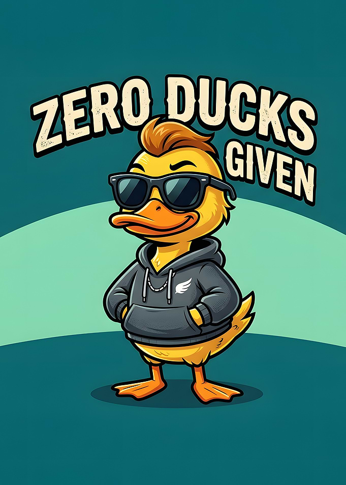 Zero Ducks Given Cartoon Duck
