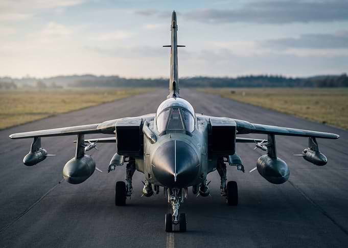Tornado Jet on Runway